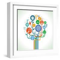 Education and Science-venimo-Framed Art Print