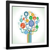 Education and Science-venimo-Framed Art Print