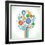 Education and Science-venimo-Framed Art Print