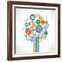 Education and Science-venimo-Framed Art Print