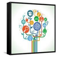 Education and Science-venimo-Framed Stretched Canvas