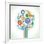 Education and Science-venimo-Framed Art Print