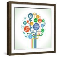 Education and Science-venimo-Framed Art Print