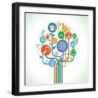 Education and Science-venimo-Framed Art Print