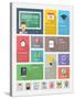 Education Flat Web Elements with Icons-bloomua-Stretched Canvas