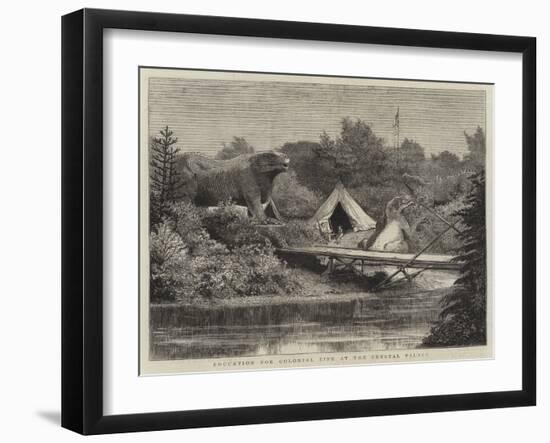 Education for Colonial Life at the Crystal Palace-null-Framed Giclee Print