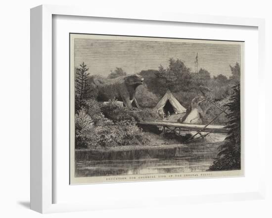 Education for Colonial Life at the Crystal Palace-null-Framed Giclee Print