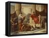 Education in Sparta, 1889-Luigi Mussini-Framed Stretched Canvas