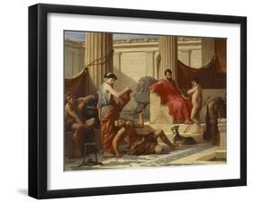 Education in Sparta, 1889-Luigi Mussini-Framed Giclee Print