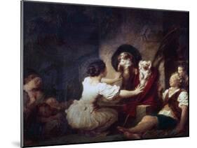 Education Is All, 1780-Jean-Honore Fragonard-Mounted Giclee Print