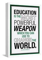 Education Nelson Mandela Quote-null-Framed Poster