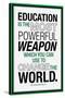 Education Nelson Mandela Quote-null-Stretched Canvas