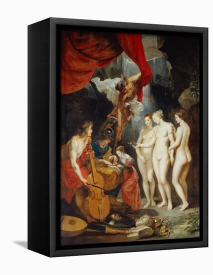 Education of Marie de Medicis-Peter Paul Rubens-Framed Stretched Canvas