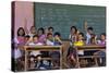 Education, Students Having a Class in a Village School, Bohol Island, Philippines-Keren Su-Stretched Canvas