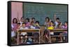 Education, Students Having a Class in a Village School, Bohol Island, Philippines-Keren Su-Framed Stretched Canvas