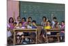 Education, Students Having a Class in a Village School, Bohol Island, Philippines-Keren Su-Mounted Photographic Print