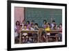 Education, Students Having a Class in a Village School, Bohol Island, Philippines-Keren Su-Framed Photographic Print