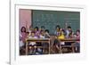 Education, Students Having a Class in a Village School, Bohol Island, Philippines-Keren Su-Framed Photographic Print