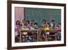 Education, Students Having a Class in a Village School, Bohol Island, Philippines-Keren Su-Framed Photographic Print