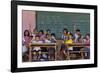 Education, Students Having a Class in a Village School, Bohol Island, Philippines-Keren Su-Framed Photographic Print