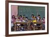 Education, Students Having a Class in a Village School, Bohol Island, Philippines-Keren Su-Framed Photographic Print