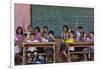 Education, Students Having a Class in a Village School, Bohol Island, Philippines-Keren Su-Framed Photographic Print