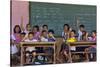 Education, Students Having a Class in a Village School, Bohol Island, Philippines-Keren Su-Stretched Canvas