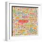 Education Word Collage-Login-Framed Art Print