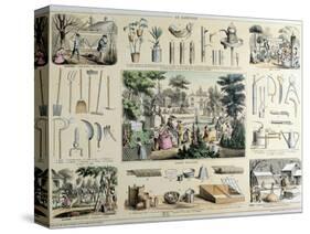 Educational Depiction of Gardening-Belin & Bethmont-Stretched Canvas