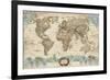 Educational World Map-Elizabeth Medley-Framed Art Print