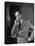 Educator C. S. Lewis Dragging on Cigarette During Interview-null-Stretched Canvas