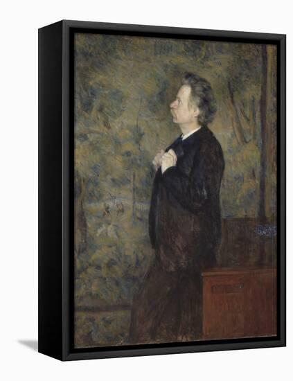 Edvard Grieg, Compositeur Et Pianiste Norvegien - Portrait of Edvard Grieg (1843-1907), by Werenski-Erik Theodor Werenskiold-Framed Stretched Canvas