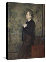 Edvard Grieg, Compositeur Et Pianiste Norvegien - Portrait of Edvard Grieg (1843-1907), by Werenski-Erik Theodor Werenskiold-Stretched Canvas