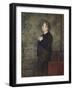 Edvard Grieg, Compositeur Et Pianiste Norvegien - Portrait of Edvard Grieg (1843-1907), by Werenski-Erik Theodor Werenskiold-Framed Giclee Print