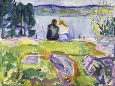 Springtime (Lovers by the shore). Between 1911 and 1913