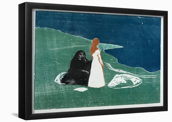 Edvard Munch (Women on the Beach) Art Poster Print-null-Framed Poster