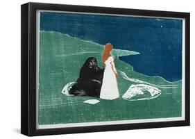 Edvard Munch (Women on the Beach) Art Poster Print-null-Framed Poster