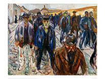 Workers on the Way Home-Edvard Munch-Giclee Print