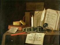 Still Life, A Letter Rack, 1692 (Oil on Canvas)-Edwaert Colyer or Collier-Giclee Print