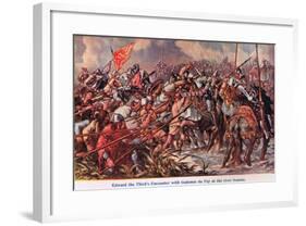 Edward 111's Encounter with Godemur De Fay-Sir John Gilbert-Framed Giclee Print