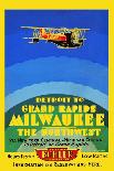 Detroit To Grand Rapids/ Milwaukee/The Northwest-Edward A. Vollmer Jr.-Stretched Canvas