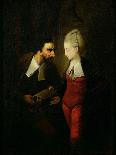 Portia and Shylock from 'The Merchant of Venice' Act IV, Scene I, c.1778-Edward Alcock-Framed Giclee Print