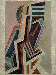 Abstract Composition (Oil on Canvas)-Edward Alexander Wadsworth-Framed Stretched Canvas