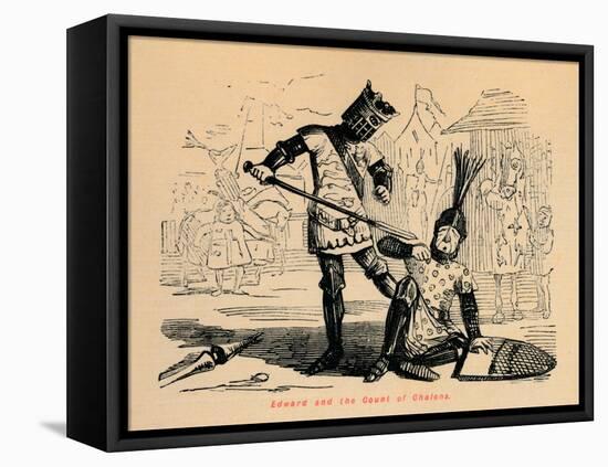 'Edward and the Count of Chalons', c1860, (c1680)-John Leech-Framed Stretched Canvas