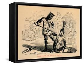 'Edward and the Count of Chalons', c1860, (c1680)-John Leech-Framed Stretched Canvas