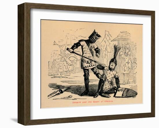 'Edward and the Count of Chalons', c1860, (c1680)-John Leech-Framed Giclee Print