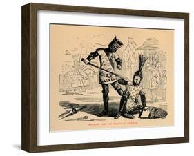 'Edward and the Count of Chalons', c1860, (c1680)-John Leech-Framed Giclee Print