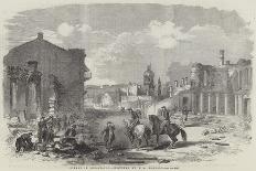 The Explosion of the Right Siege-Train, Near Inkerman Mill-Edward Angelo Goodall-Giclee Print