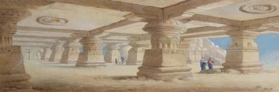 Rock Cut Temple, Ellora, Maharashtra, India, 1878-Edward Arthur Heffer-Framed Giclee Print