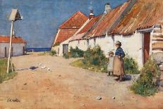 Seaside Cottages with Dovecot-Edward Arthur Walton-Mounted Giclee Print